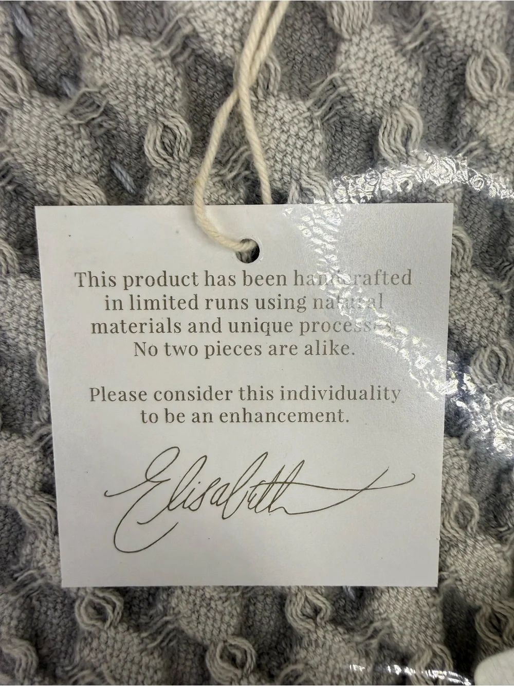 Elisabeth York Lida Waffle Knit Euro Shams in a soft